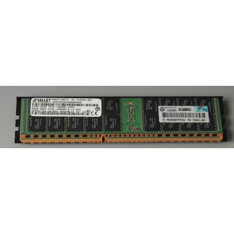 716322-081 24GB DIMM DDR3 PC3L-10600R-9 1333MHz SG5723GAHPQ069P3HM Three-Rank x4 1.35V Rdimm 