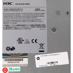 JD273A HP U200-S UTM Appliance H3C  switch 5 ports