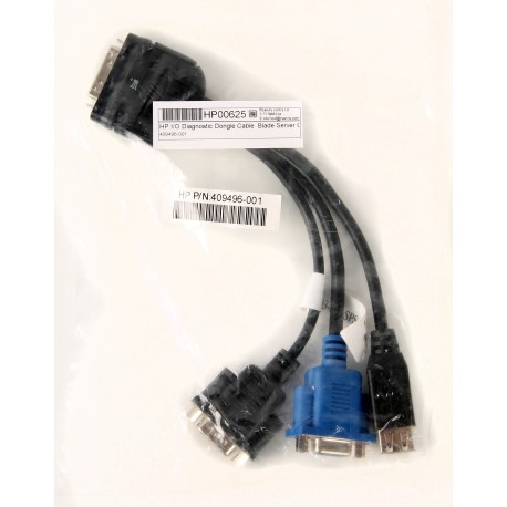 409496-001 HP I/O Diagnostic Dongle Cable  Blade Server Connection