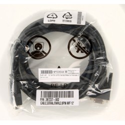 397237-002 NIP HP   12' 9-Pin UPS Serial Male to Female Cable DB9M / F