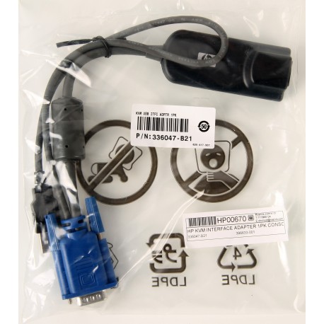 336047-B21 HP KVM INTERFACE ADAPTER 1PK CONSOLE 