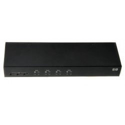 438612-001 HP AF611A  4-PORT 1X4 KVM SWITCH CONSOLE (KBD+mouse (PS2+USB)+mon) 