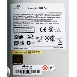 JE103A Switch 5500-EI 52-Port + 4 SFP Gigabit Layer3 Managed 3CR17162-91