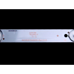 Podsvětlení - LED pásek K433535T0409581-Rev1.2 GS pro TV Sencor SLE43F12  (9xLED)