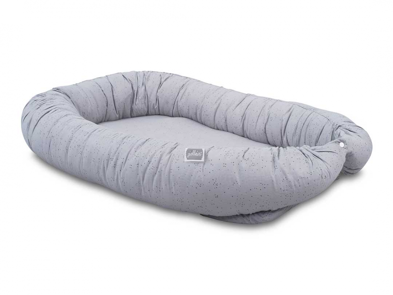 Jollein Hnízdo pro miminka - babynest MINI DOTS MIST GREY