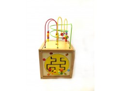 Teddies Edukační kostka MAXI dřevo