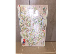 Woody Magnetická mapa ČR s obrázky a společenská hra, 3 v 1