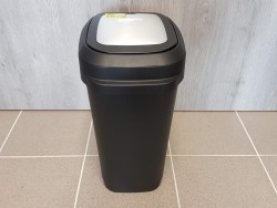 Kis Koš na odpad Dual Touch Bin M Steel 25 L stříbrný