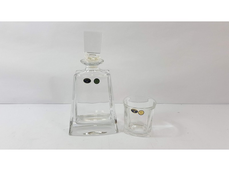 Orion Láhev sklo WHISKY 0,7 l a sklenice 0,32 l 2 ks