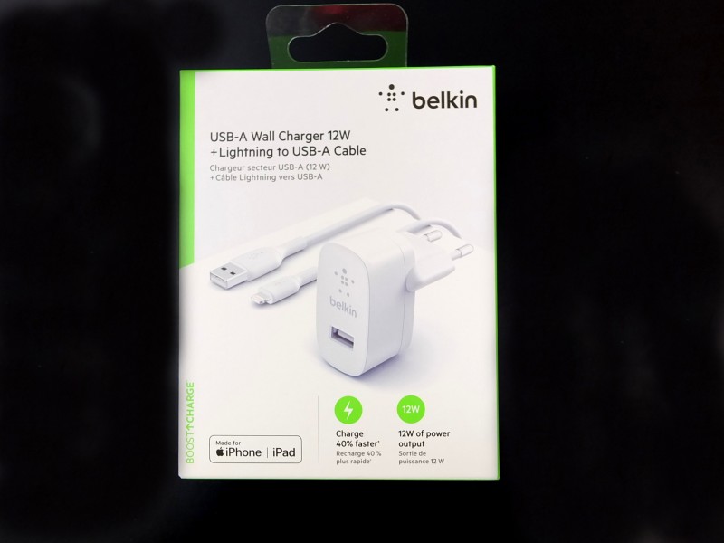copy of BELKIN kabel oplétaný USB-C - Lightning, 1m, bílý