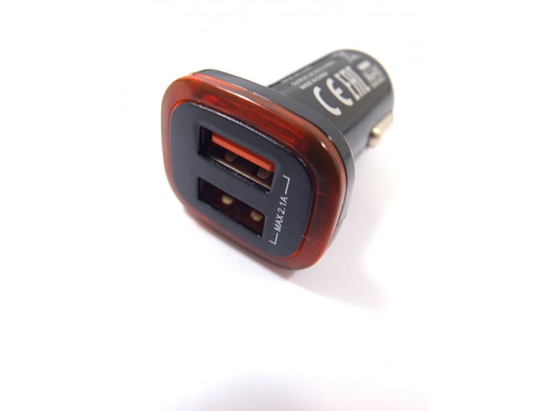 Autonabíječka   2X USB  2,1 A , vstup 12-24V