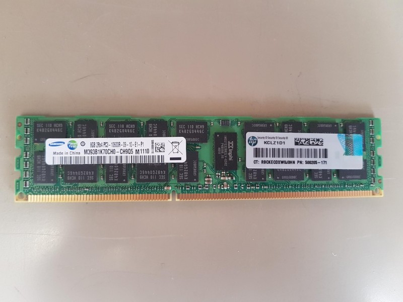 HP 8GB 2RX4 DDR3 PC3-10600R MEMORY RAM For G6 G7 500205-171 595097