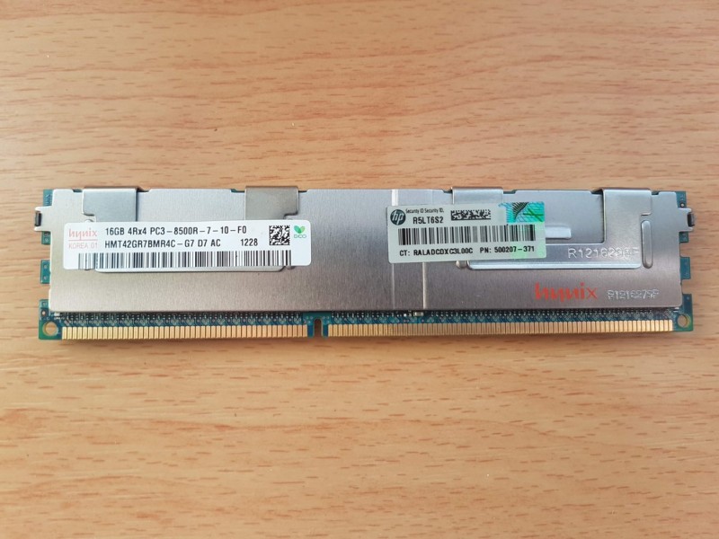 500207-371 HP 16GB (1X16GB) 4RX4 PC3-8500R MEMORY AM363-69001 AM363A
