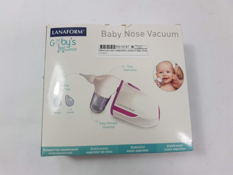 Bateriová nosní odsávačka Lanaform Baby Nose Vacuum