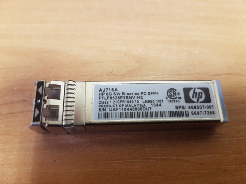 AJ716A, HP 8Gb, B-Series SFP+ FTLF8528P2BNV-H2