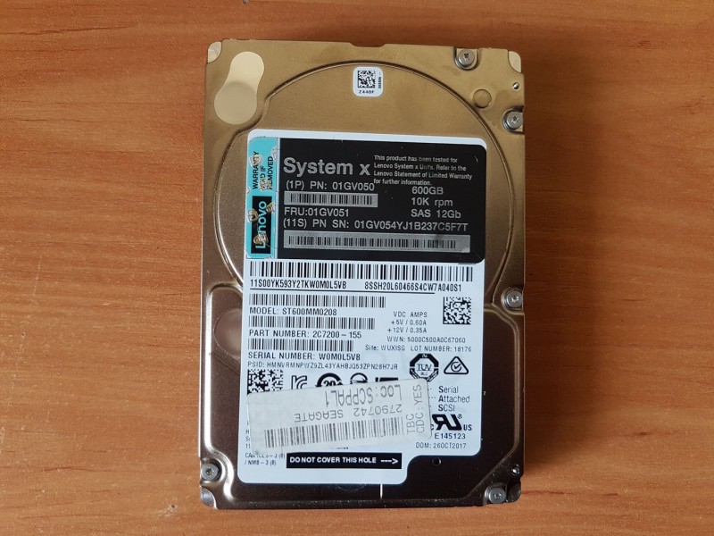 Seagate 600GB 10K SAS 12G 2.5" ST600MM0208 2C7200-155 Enterprise Hard Drive HDD