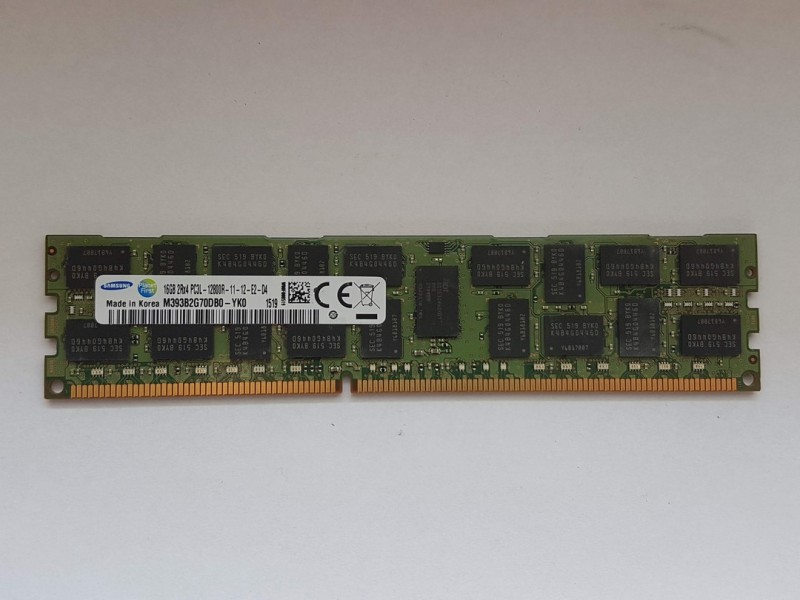 SAMSAMSUNG 16GB PC3L-12800R DDR3-1600MHz PN: M393B2G70DB0-YK0Q2