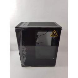 PC case Evolveo Ptero Q12, 4x120mm RGB, sklo, černá
