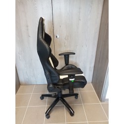 C-Tech herní křeslo Phobos černobílé (GCH-01W)