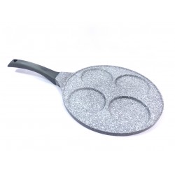 Banquet Pánev na 4 lívance s nepřilnavým povrchem GRANITE Grey 26 cm