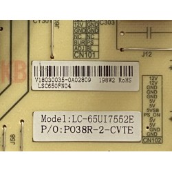 SHARP LC-65CUG8052K   Power board