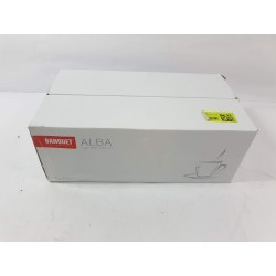 Banquet Šálek s podšálkem square Alba 250ml 6ks