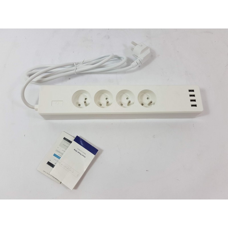 Chytrá zásuvka iQtech SmartLife WT004, Wi-Fi 4x zásuvka + 4x USB, 10 A