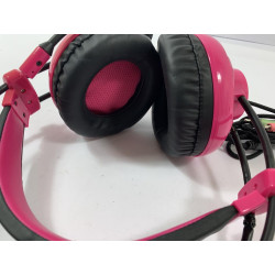 Herní headset C-Tech Helios (GHS-07G) (GHS-07P) černý/růžový
