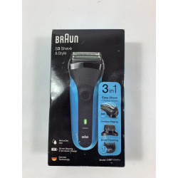 Braun Series 3 Shave&Style 310BT, wet & Dry, černý/modrý