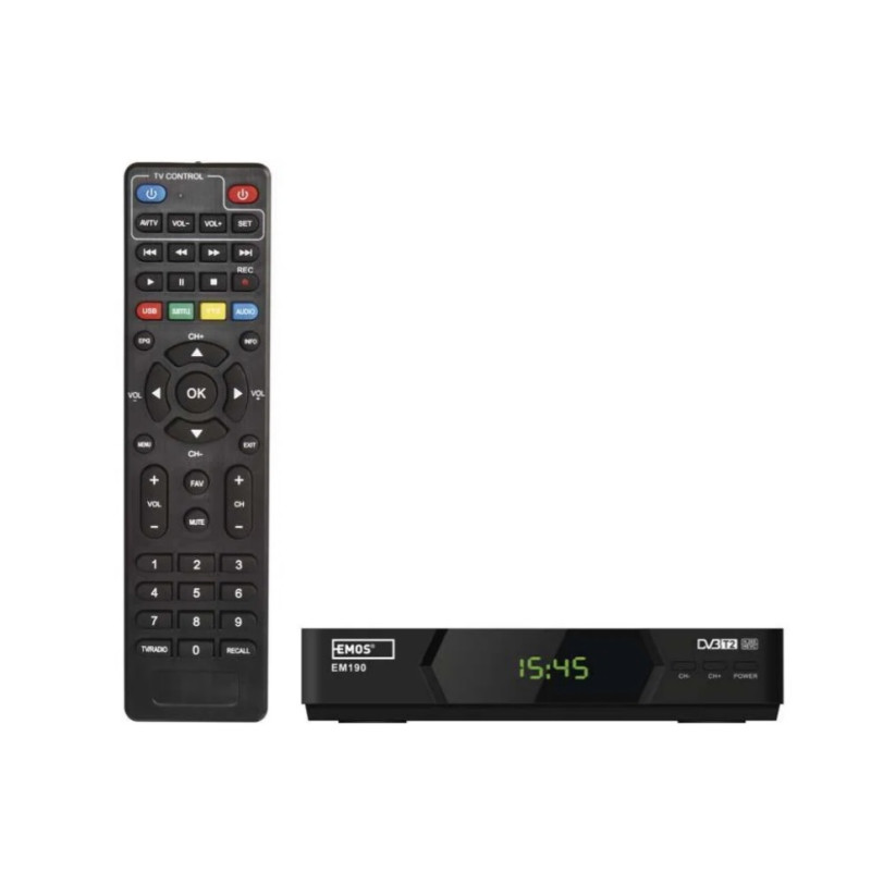 Set-top box DVB-T2 EMOS EM190