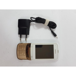 Tlačítková Nokia C2-06 white gold